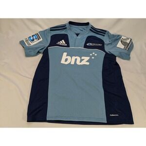 Auckland Blues Adidas Rugby Union Jersey Size Men's L New Zealand SupeRugby